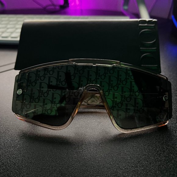 Dior Diorxtrem Mask Sunglasses - Rose Gold - USED - Picture 1 of 6